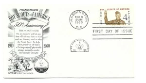 JH 1145 Boy Scouts of America Fleetwood, FDC - Picture 1 of 1