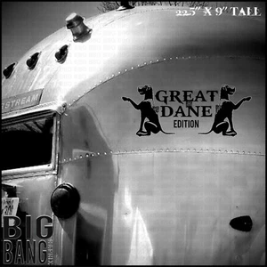 Great Dane vinyl Decal Sticker Funny Mom Dad RV Truck Camper Van Diesel Pusher - Picture 1 of 4