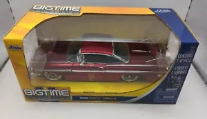 1959 Chevy Impala Candy Red Bigtime Kustoms Jada Spielzeug Maßstab 1/24 Druckguss Auto - Bild 1 von 10