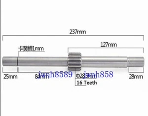 Bridgeport Fräsmaschine Zahnradwelle CNC Fräskopf Teil Vorschub Eingangswelle B166 - Bild 1 von 4