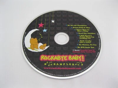 Rockabye Baby Sampler CD Rock Lullaby Queen Guns Roses Bob Marley Aerosmith - Image 1 of 2