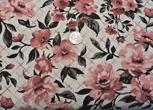 100% Baumwolle schöne Blumen auf Creme "Bri's Home Collection" - Meterware - Bild 1 von 3