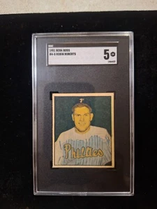 1951 Berk Ross #4-8 ROBIN ROBERTS HOF SGC 5 EX Hit Parade of Champions 1466422 - Picture 1 of 2