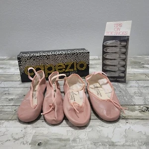 2x Scarpe da Ballo Vintage Capezio Rosa Taglia 3,5 C - Foto 1 di 17