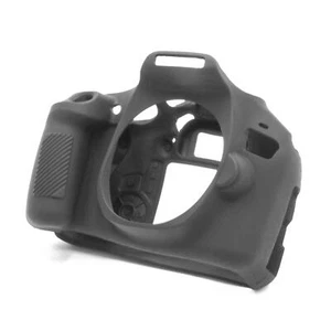 Funda para Canon EOS 2000D 1300D Kiss X80 Kiss X90 cámara silicona Negro - Imagen 1 de 2