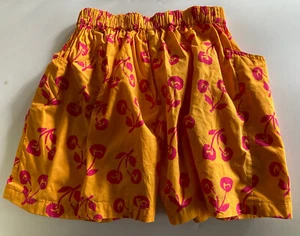 Kids a Go Go, Girls Culotte Shorts, Size 10, Batiked Mango Cotton W/ Cherry - Picture 1 of 5