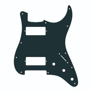 Golpeador de guitarra Strat para camioneta HH Mini Humbucker/Firebird 1 capa negro - Imagen 1 de 1