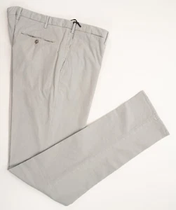 Neu mit Etikett Zanella Duke/D grau Stretch Baumwolle vorne flach lässig Anzughose 40 (EU 56) - Bild 1 von 6