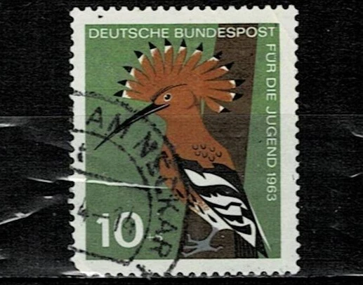 GERMANY  DDR 1963 YOUTH HOSTELS BIRDS USED - Image 1 of 1