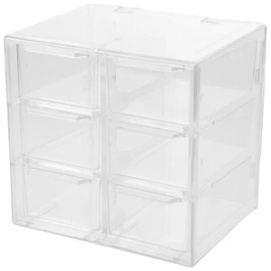 Schreibtisch Aufbewahrungsbox Transparent Organizer Schreibwaren Behälter Büro - Bild 1 von 12