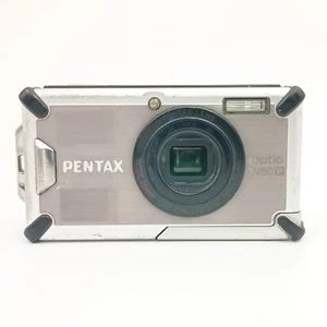 [Exc+3] PENTAX Optio W80 P Silver Digital Camera from japan - Picture 1 of 9