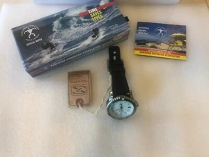 Reloj de buceo Hawaiian Salvavidas Asociación Oficial de Hombre de acero inoxidable  - Imagen 1 de 3