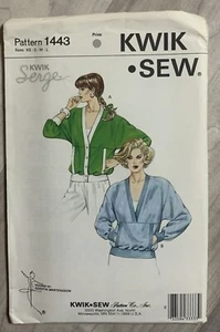 KWIK SEW 1443 CARDIGAN & PULLOVER Muster Gr. XS bis L versiegelt Vintage 1980er - Bild 1 von 2