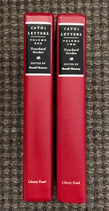 "Cato's Letters'" Set of 2 HCs Pre-Revolutionary Essays on Freedom, Liberty Fund - Foto 1 di 5