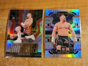 Lote de 2 cartas WWE Bron Breakker Select. PLATA turboalimentado #3, PLATA #98 - Imagen 1 de 1