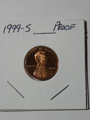 Centavo conmemorativo Lincoln 1999 prueba S Foto 1 de 2