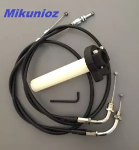 Mikuni Carb Throttle & 960mm Cables KRS-001 RS Carbs fits Suz/Kawa/Yam - Picture 1 of 4