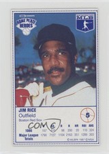 1987 Kraft Home Plate Heroes Food Issue Jim Rice #5 HOF