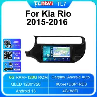 For Kia K3 Rio 2015-2016 CarPlay Car Radio Multimedia Video Player GPS Head Unit - Image 1 of 4