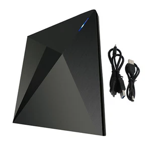 External Dvd Cd Rw Drive Brûleur Type-C Usb Très Mince Pour Laptop Pc Noir - Afbeelding 1 van 12