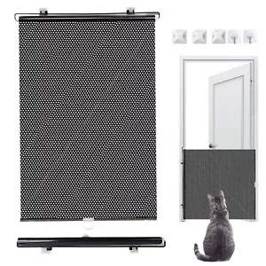 Retractable Baby Gate Cat Mesh Fence Portable Guard Indoor - Picture 1 of 10