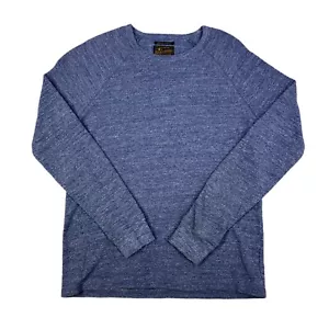 Lucky Brand Mens Lived In Thermal Long Sleeve Blue Size Medium Pullover - Picture 1 of 9