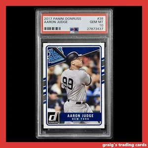 2017 Panini Donruss Rated Rookie #38 Aaron Judge PSA 10 GEM-MT - Bild 1 von 3