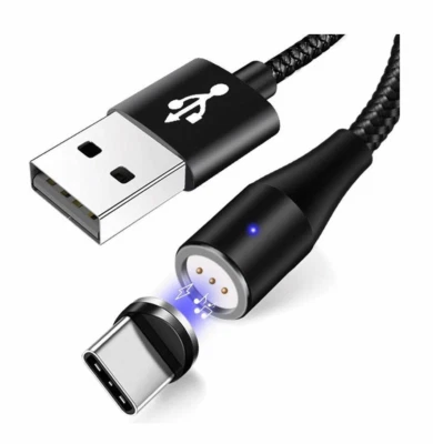 Nuovo cavo USB magnetico tipo C da 2 m ricarica rapida rapida 3,0 5 A trasfer... - Immagine 1 di 3
