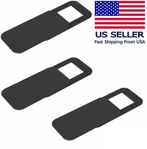 3 PC WebCam Cover Slide Camera Privacy Protezione Sicurezza Per Telefono Tavolo Computer Portatile - Foto 1 di 8