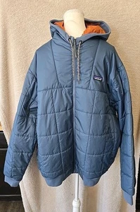 Patagonia Men's Box Quilted Hoody Coat Utility Blue XXL NWT - Picture 1 of 20