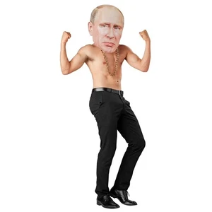 Vladimir Putin, Mr. Russia Mask - Foam Costume Head, 18.5" x 12.5" x 1.5" - Picture 1 of 4