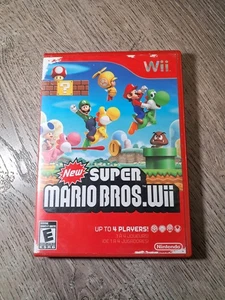 New Super Mario Bros. Wii (Nintendo Wii, 2009) completo di scatola CIB TESTATO - Foto 1 di 2