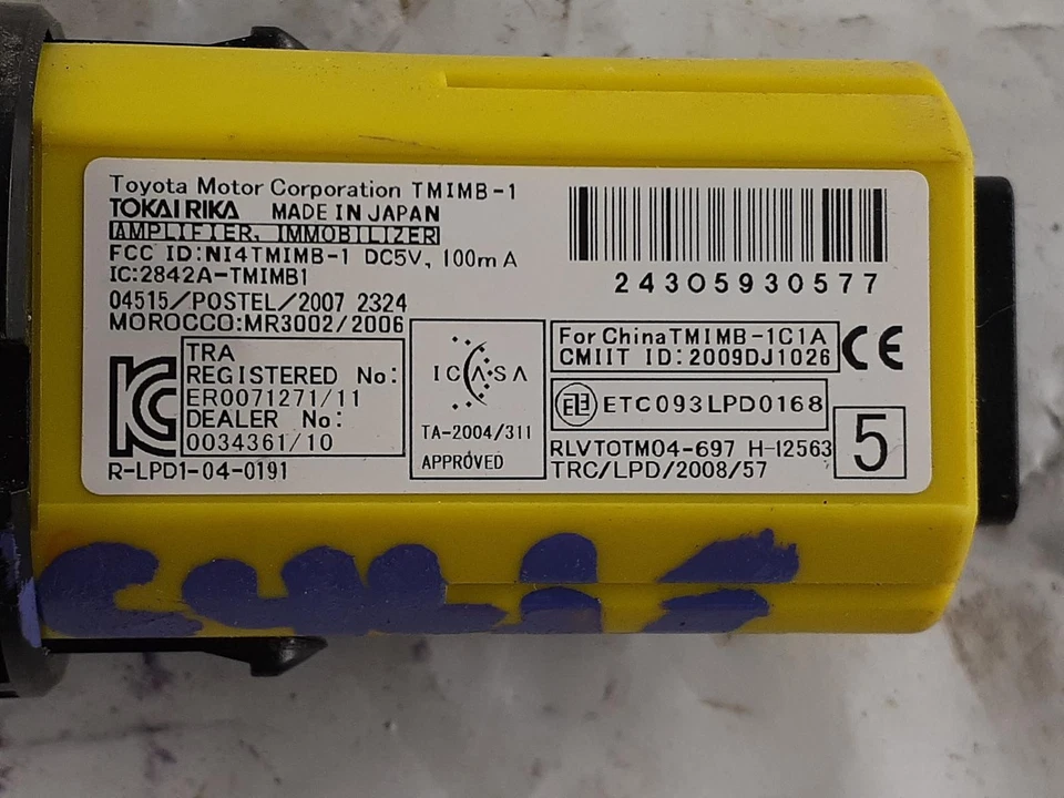 Interruptor de encendido usado se adapta a: Toyota Sienna 2015 encendido sin llave llave llave llave llave grado A Foto 1 de 4