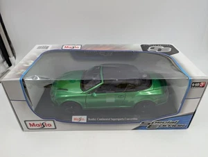 MAISTO BENTLEY CONTINENTAL SUPERSPORTS CONVERTIBLE 1/18 SE Metallic Green - Picture 1 of 5