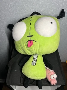 Nickelodeon Invader Zim Gir Plush Backpack With Piggy 18" New With Tags Flaw - Picture 1 of 5