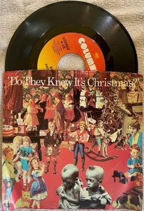 Band Aid DO THEY KNOW IT'S CHRISTMAS? / FEED THE WORLD 1984 pic sleeve 45 - Picture 1 of 2