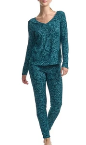 Splendid Damen 2-teilig Bedrucktes Legging Schlafanzug Set Mehrfarbig XS - Bild 1 von 2