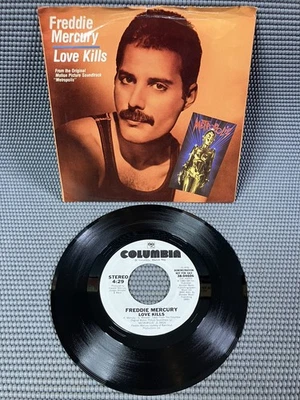 FREDDIE MERCURY: LOVE KILLS "METROPOLIS"  45 RPM  7" Promo Single 1984 NM - Image 1 of 4