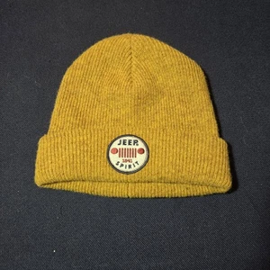 Cappello invernale Lucky Brand Jeep 1941 Beanie edizione limitata Y2k giallo taglia unica - Foto 1 di 6