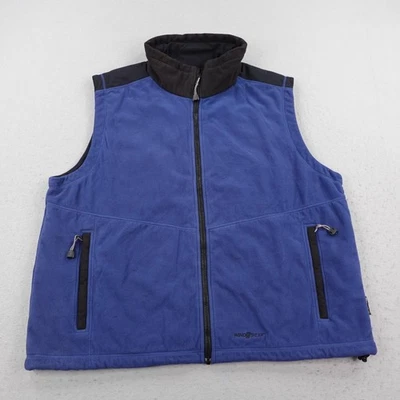 Cabelas Vest Mens 2XL Tall Blue Windshear Thinsulate Fleece Full Zip Insulated - Image 1 of 4