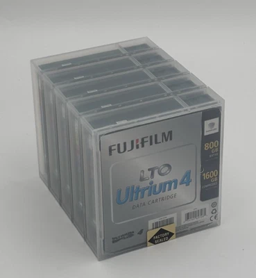 New 5x Fujifilm LTO Ultrium 4 Data Cartridge 800gb Native 1.6TB C D:CR-LTO4-05L - Image 1 of 4