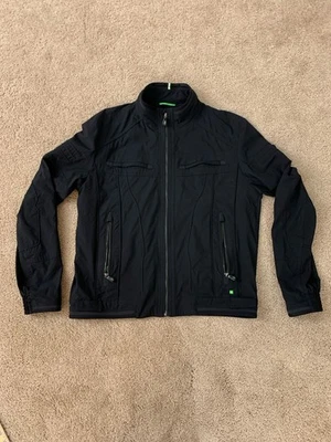 HUGO BOSS Green Label Jacket Men's Size Medium Green Black Zipper - Image 1 of 4