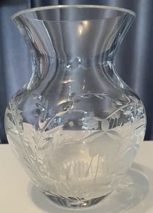 Stuart Kristall geätzte Blumenvase wunderschön in Box - Bild 1 von 8