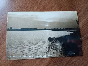Foto-Postkarte Lake Mill Goleville Mi 1908 - Bild 1 von 2