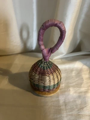 Декоративная детская погремушка веревка ручной работы - Изображение 1 из 2