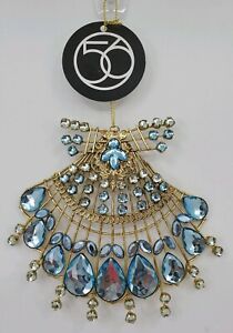 Dept 56 Coast Metal Jeweled Seashell Nautical Ocean Beach Ornament 6003942