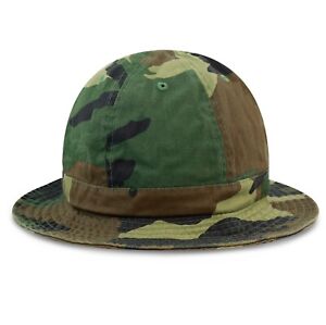 Bucket hat - The Hat Depot Round Top Cotton Tennis Bucket Hat