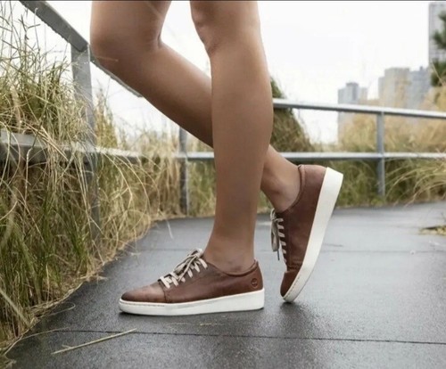 Scarpe Timberland da donna in pelle Teya Oxford A2B4MK43 marroni grani interi taglia: 6 5