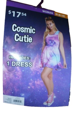 Womens Medium 8-10 Cosmic Cutie Costume Halloween  Dress - Image 1 of 2