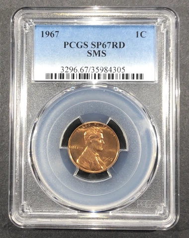 1967 SMS Lincoln Memorial Cent PCGS SP-67 RD, Buy 3 Items, Get $5 Off!! Cover